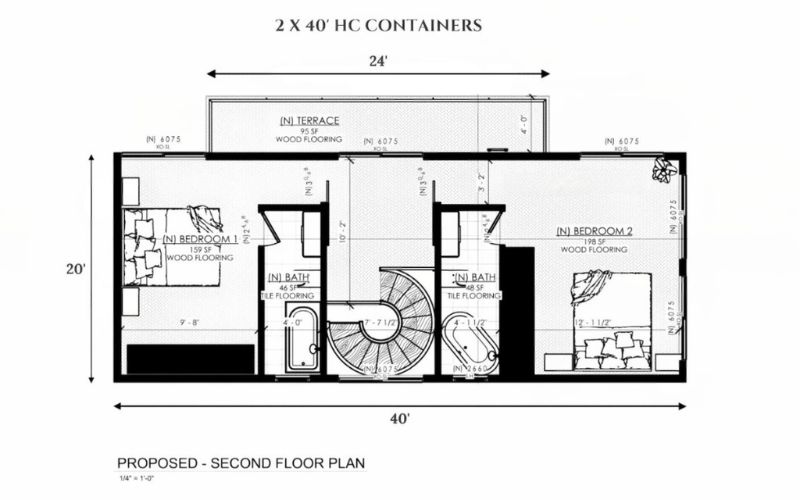 Mặt cắt tầng lầu của dự án