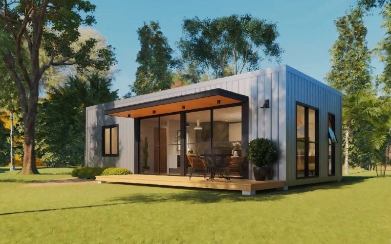 Mẫu nhà tiền chế với giá 60 triệu
