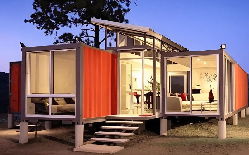 Nhà container được ứng dụng làm văn phòng tạm thời