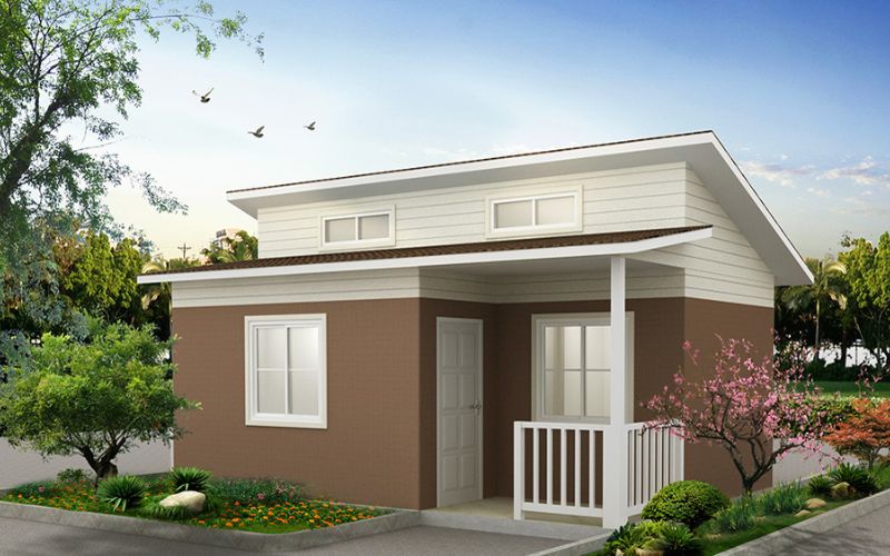 Nhà lắp ráp bằng panel tôn xốp có trọng lượng nhẹ