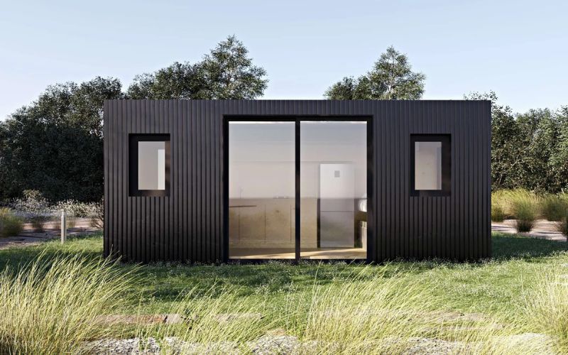 Mẫu nhà container tái chế sử dụng vật liệu của nhà lắp ghép