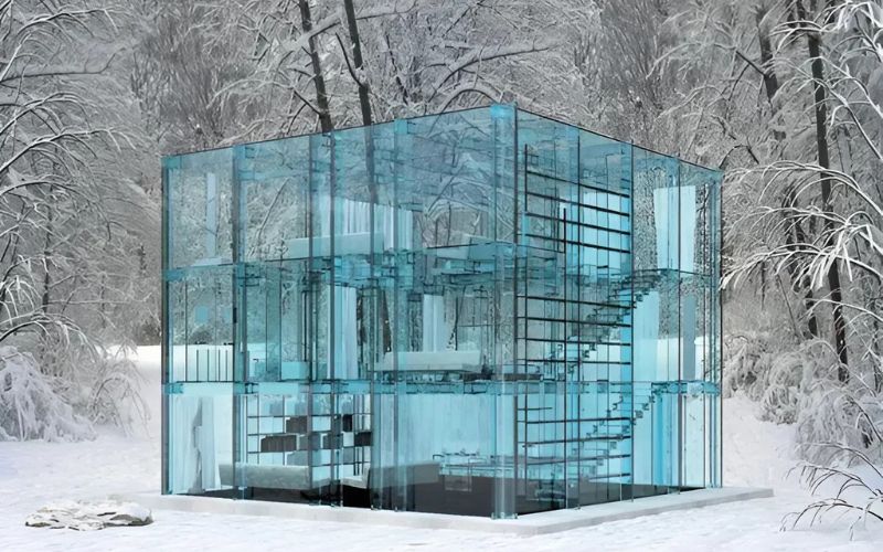 Mẫu nhà kính cường lực trong suốt mang đến không gian mở