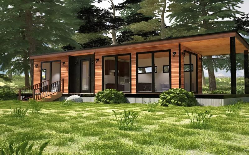 Mẫu nhà lắp ghép 100 triệu với 1 phòng ngủ