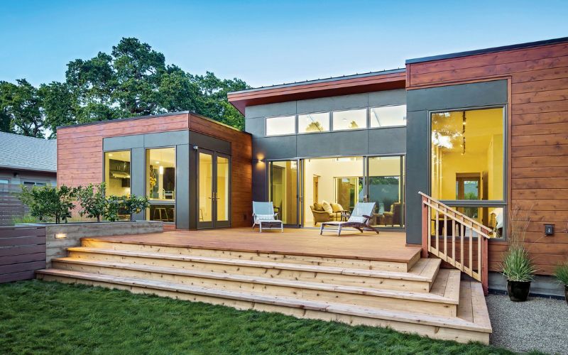 Mẫu nhà lắp ghép 2 tầng 200 triệu hiện đại phù hợp gia đình trẻ