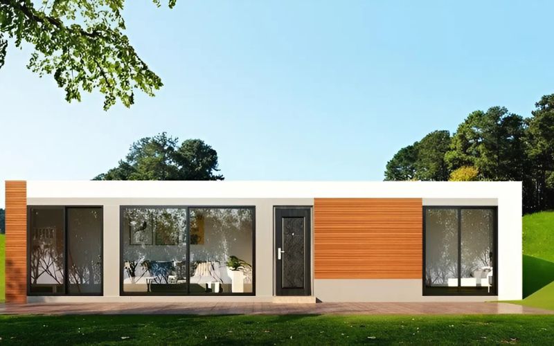 Mẫu nhà lắp ghép container phong cách công nghiệp