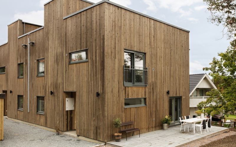 Mẫu nhà lắp ráp 3 tầng với phong cách công nghiệp