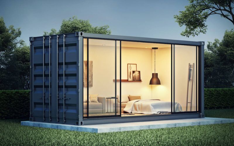 Nếu được tiếp địa đúng cách nhà container có thể giảm thiểu bị sét đánh