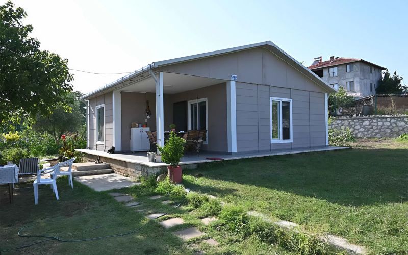 Nhà lắp ghép cấp 4 với phong cách nông thôn