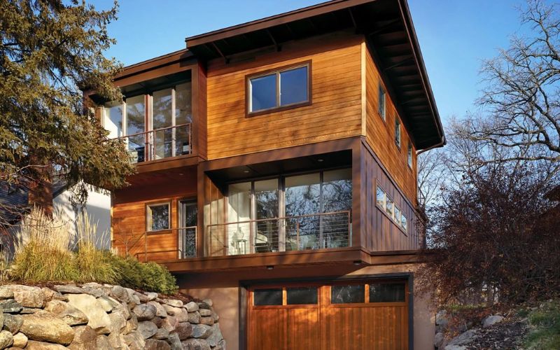 Nhà lắp ráp 3 tầng sử dụng vật liệu tái chế thân thiện môi trường