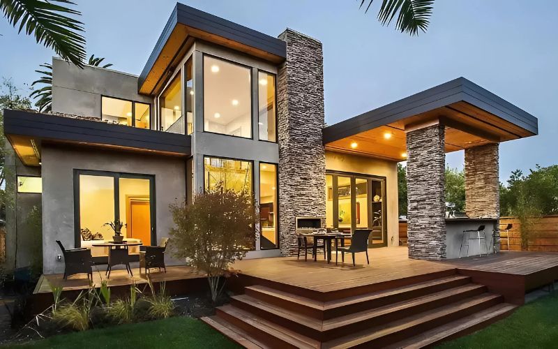 Nhà tiền chế được xây dựng từ các cấu kiện thép sản xuất sẵn