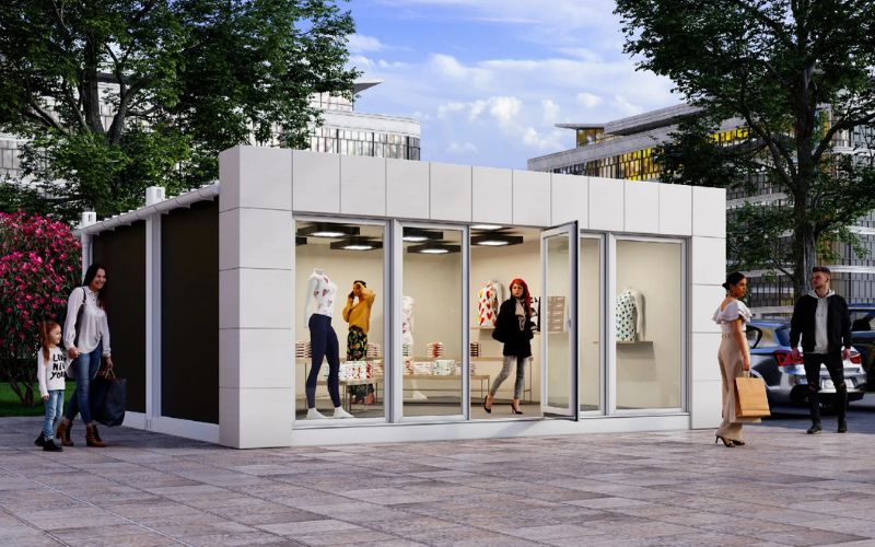 Showroom di động Lavihaus có thiết kế với nhiều phong cách khác nhau